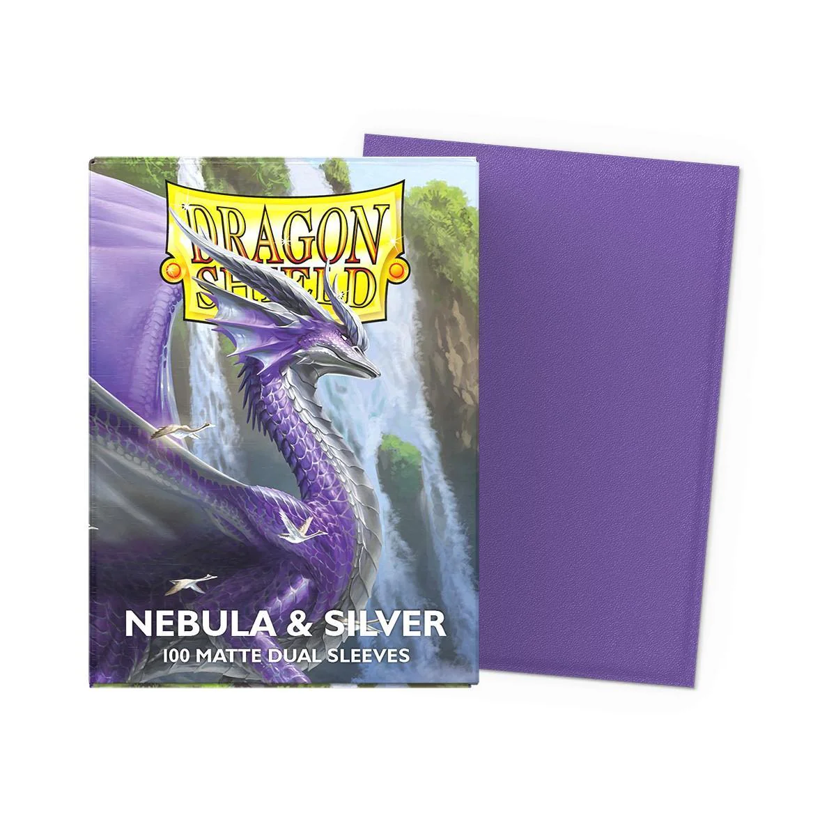 Dragon Shield: Dual Matte Sleeves - 'Nebula & Silver' (100) - Image 2
