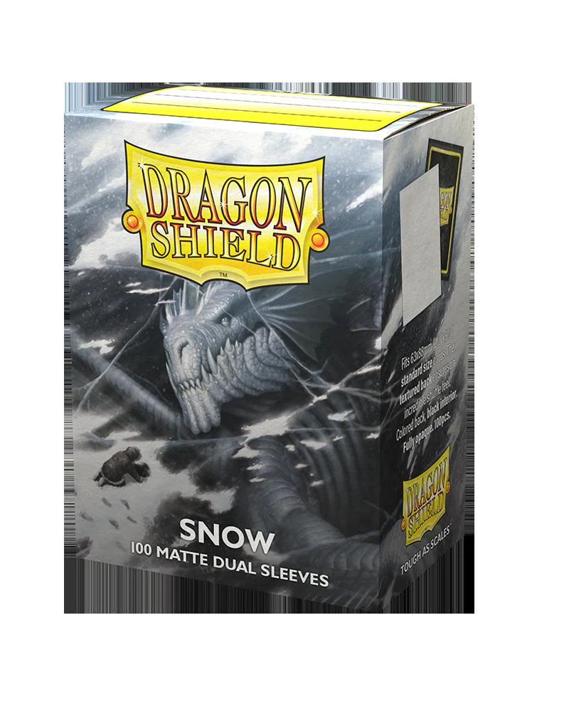 Dragon Shield: Dual Sleeves - Standard Size 'Snow' (100)