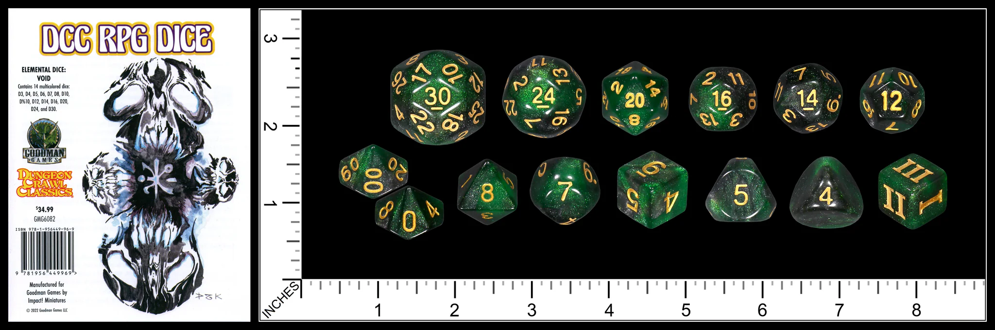 Dungeon Crawl Classics: DCC Dice: Elemental Dice - Void - Image 2