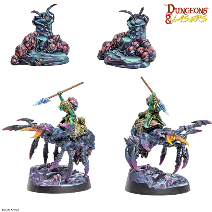 Dungeons and Lasers: Miniatures - Cave Spiders - Image 3
