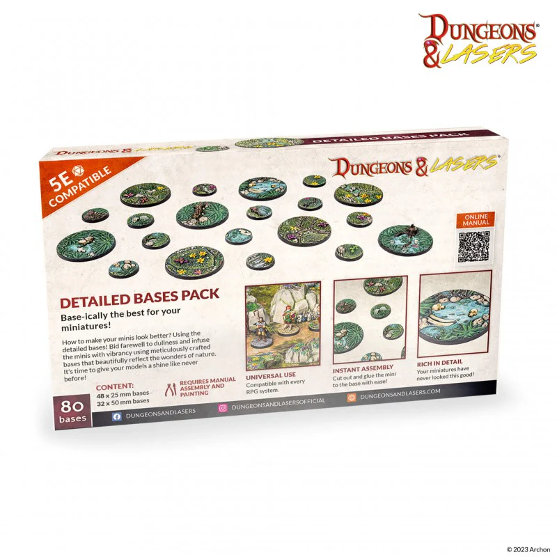 Dungeons and Lasers: Miniatures - Detailed Bases Pack - Image 3