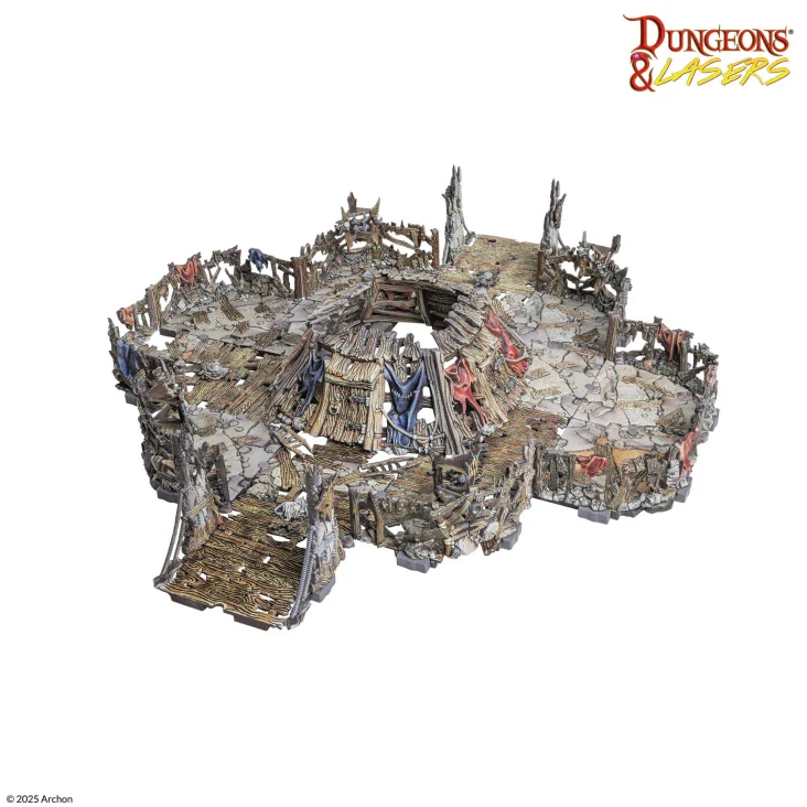 Dungeons and Lasers: PrismaCast Prepainted - Goblin Lair - Image 2