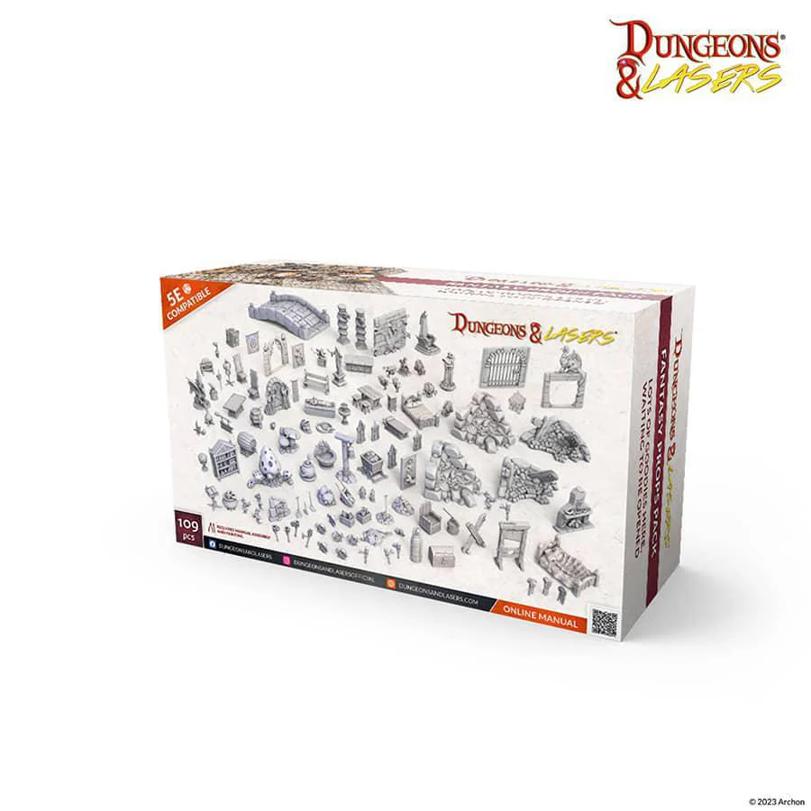 Dungeons and Lasers: Terrain Expansion Sets - Fantasy Props Pack