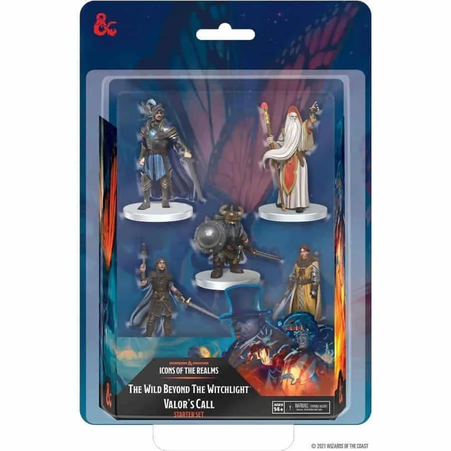 D&D Icons of the Realms: The Wild Beyond The Witchlight - Valor's Call Starter Set - Premium Painted Miniature Set