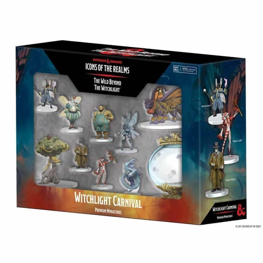 D&D Icons of the Realms: The Wild Beyond The Witchlight - Witchlight Carnival Premium Set - Premium Painted Miniature Set