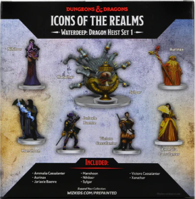 D&D Icons of the Realms:  Waterdeep Dragon Heist Box 1 - Premium Painted Miniature Set - Image 2