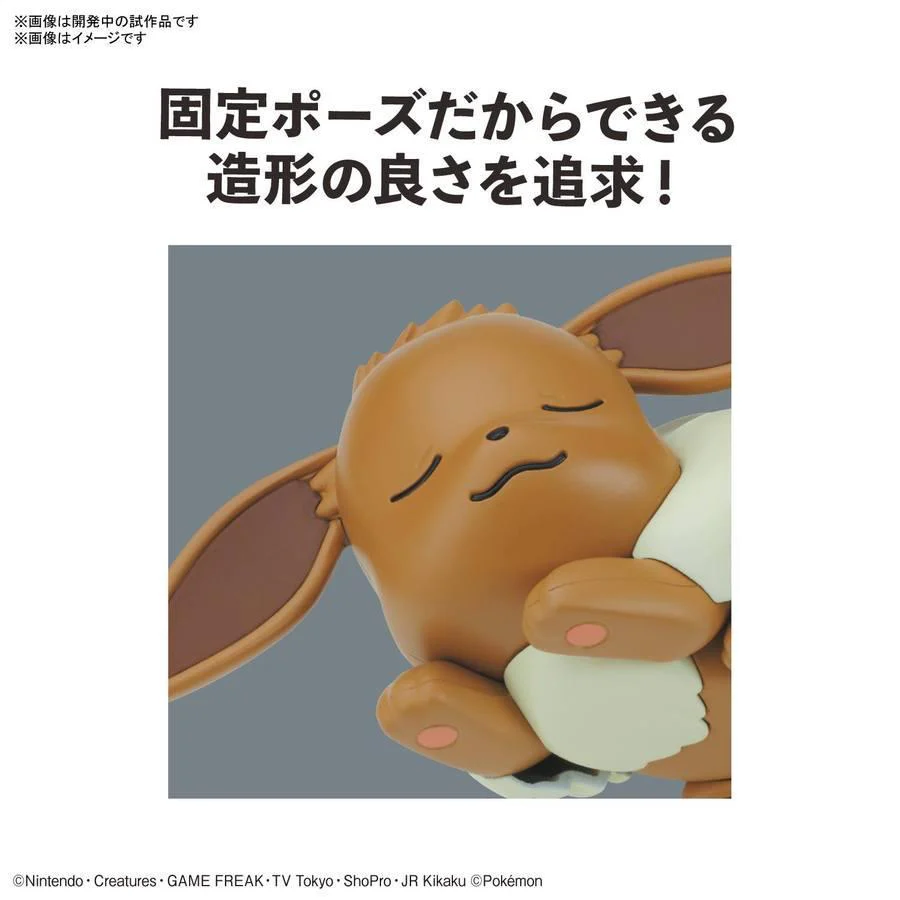 Eevee "Pokemon" - Sleeping Pose - Bandai Pokemon Model Kit - Image 3