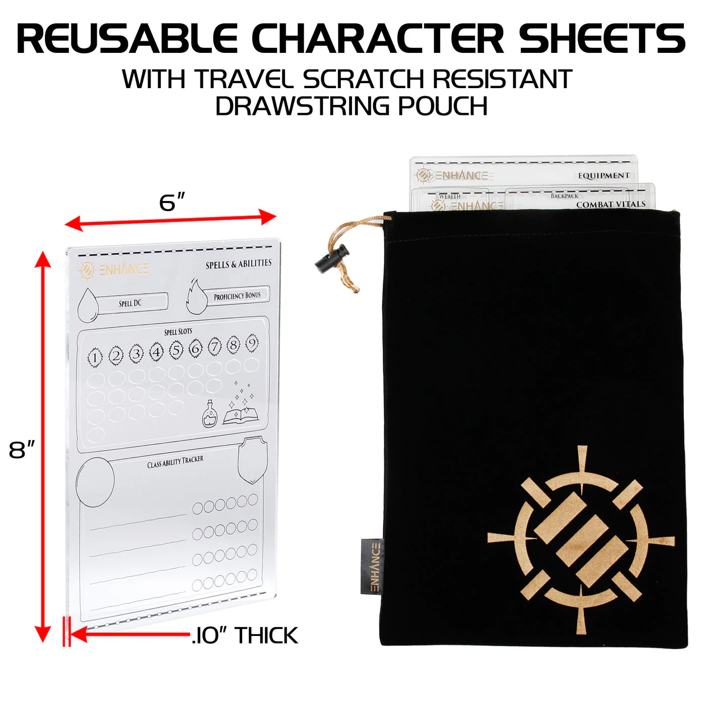 Enhance Gaming: RPG Acrylic Character Sheets - Image 2