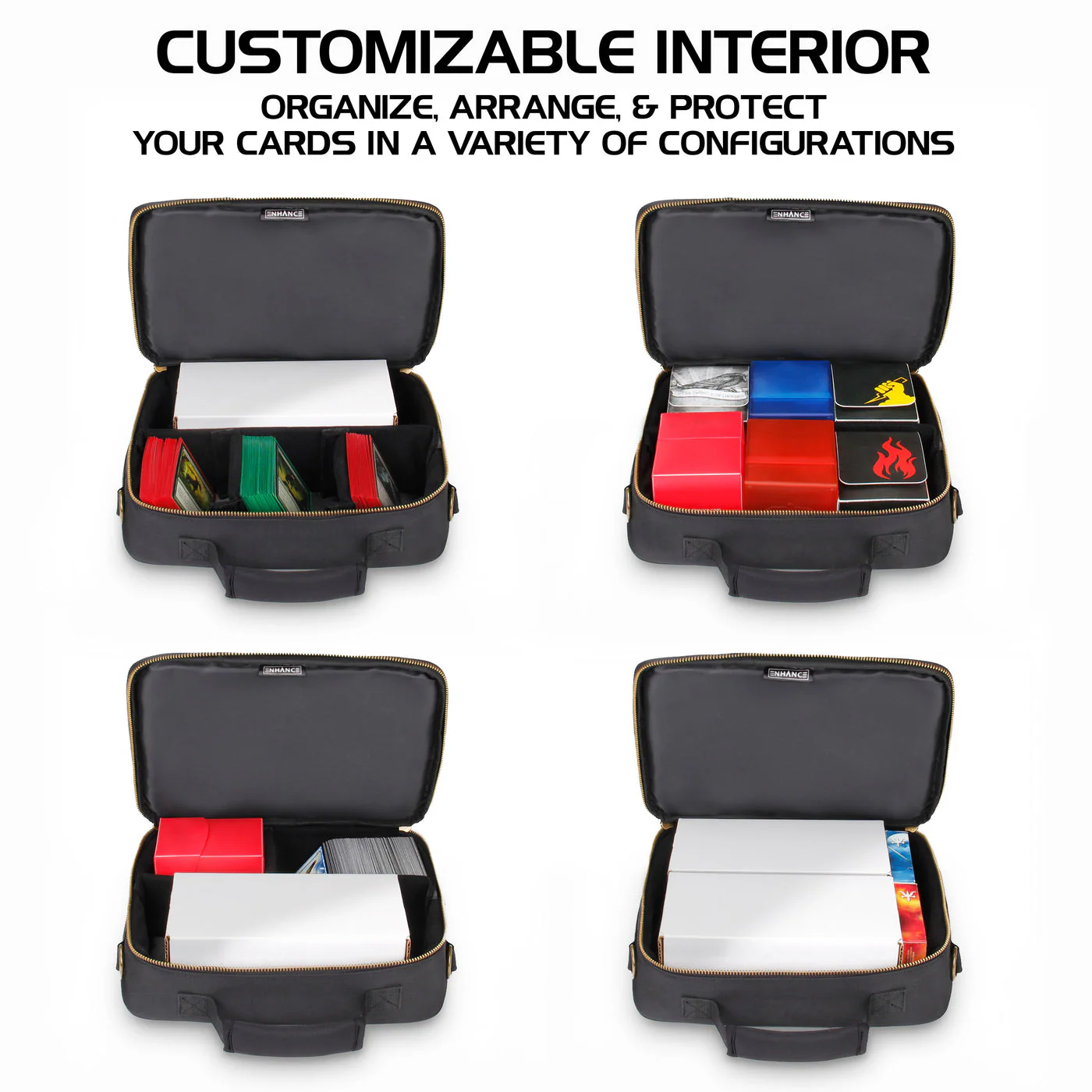 Enhance Gaming: TCG Trading Card Travel Case - Black - Image 2