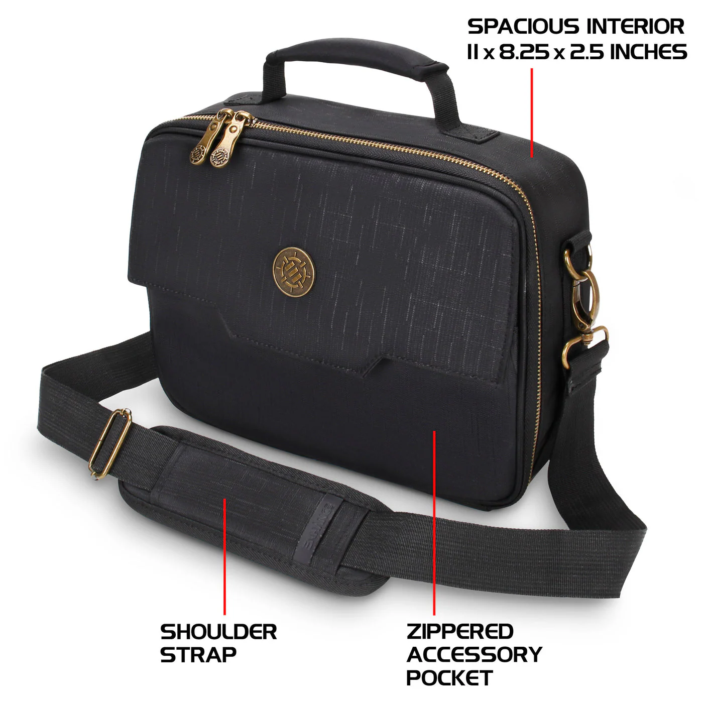 Enhance Gaming: TCG Trading Card Travel Case - Black - Image 4