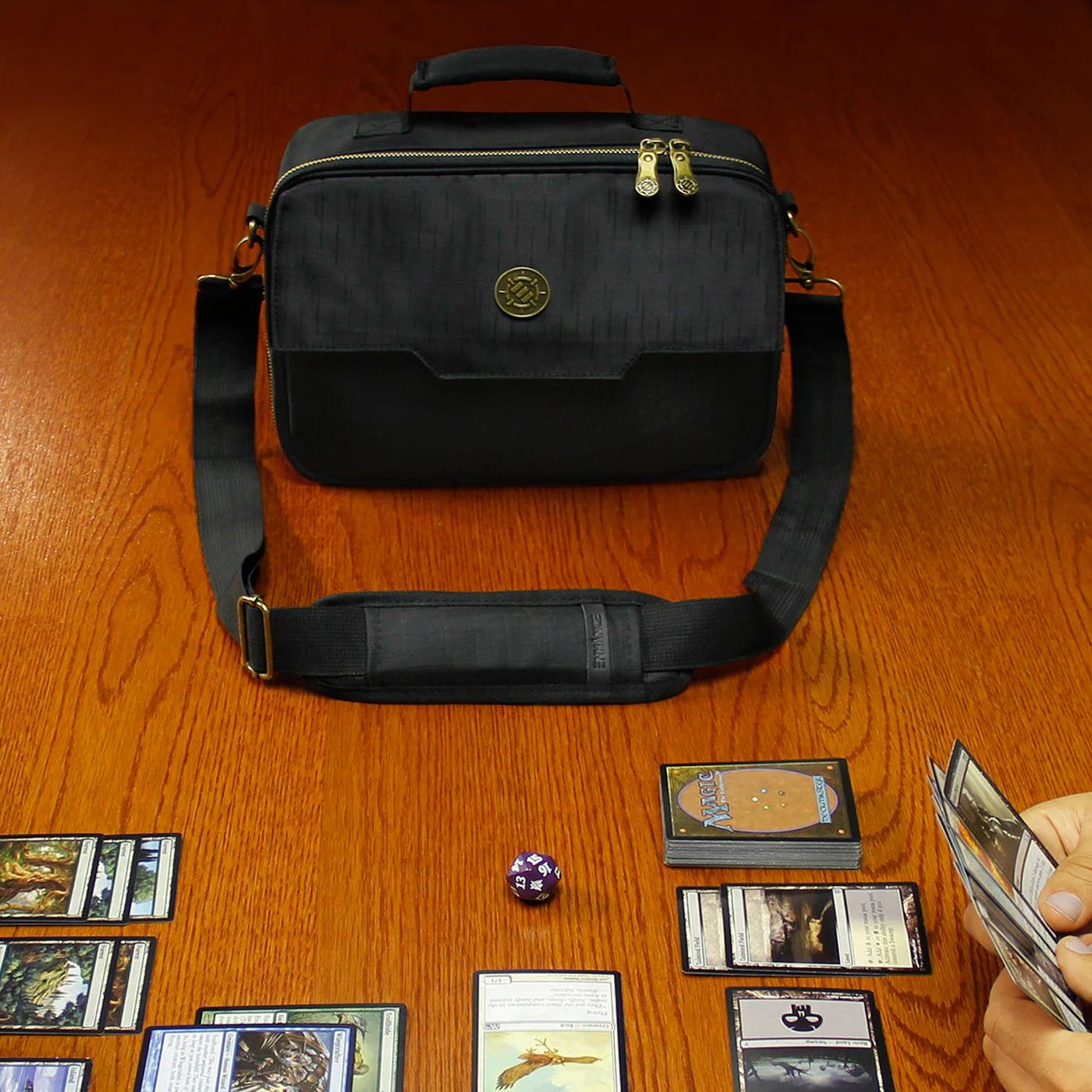 Enhance Gaming: TCG Trading Card Travel Case - Black - Image 7