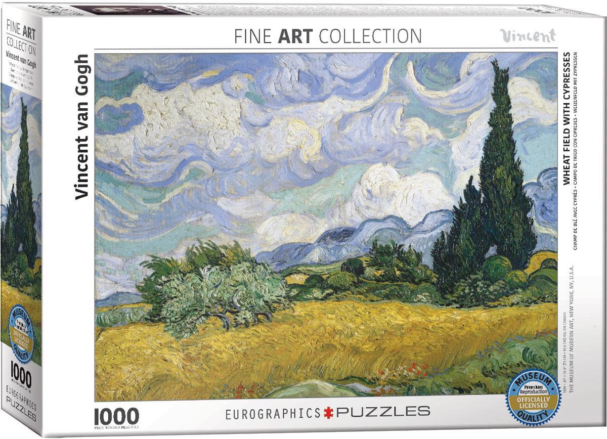 EuroGraphics: Wheat Field with Cypresses by Vincent van Gogh - 1000-Piece Puzzle