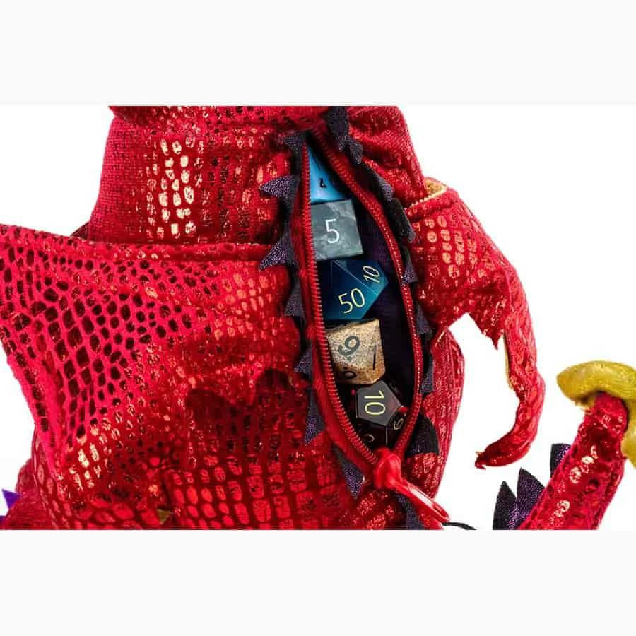 Fanroll: Dragon Plush Dice Bag - Red - Image 3