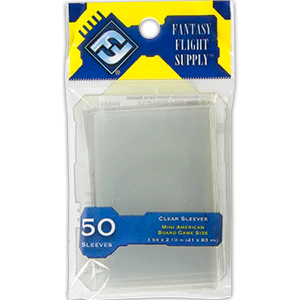 Fantasy Flight: Board Game Card Sleeves - 41 x 63mm Mini American (50) (FFS01)