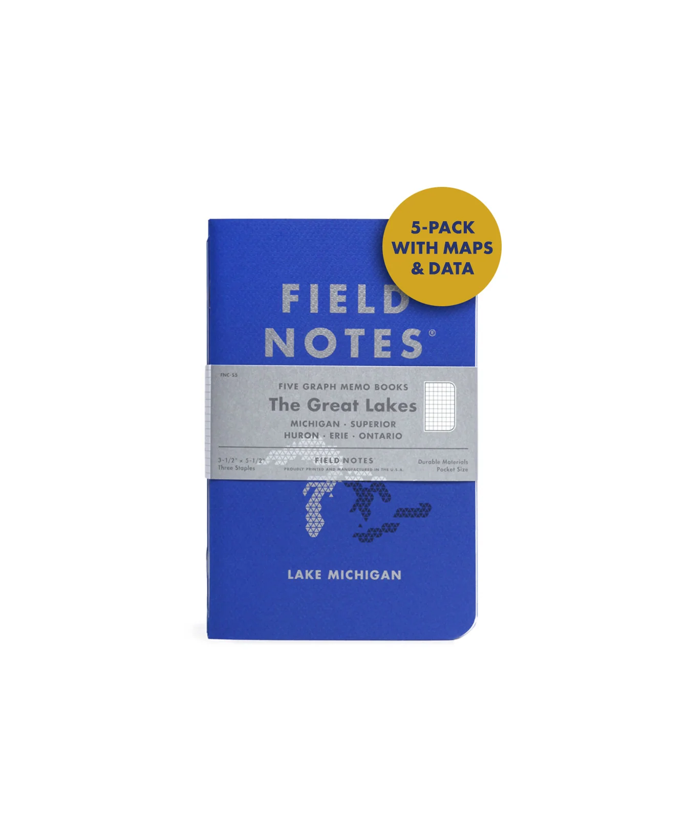 Field Notes: The Great Lakes 5-Pack Memo Books