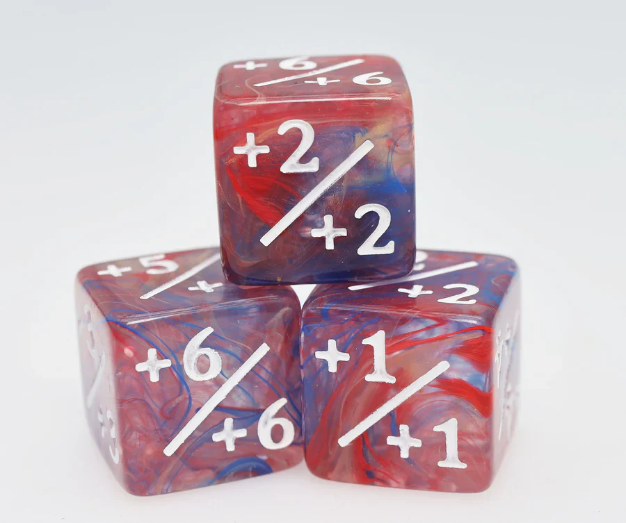 Foam Brain Games: +1/+1 Primary Colored Marble Counters for Magic (8) - Image 2