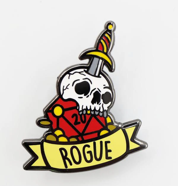 Foam Brain Games: Banner Class Pins - Rogue