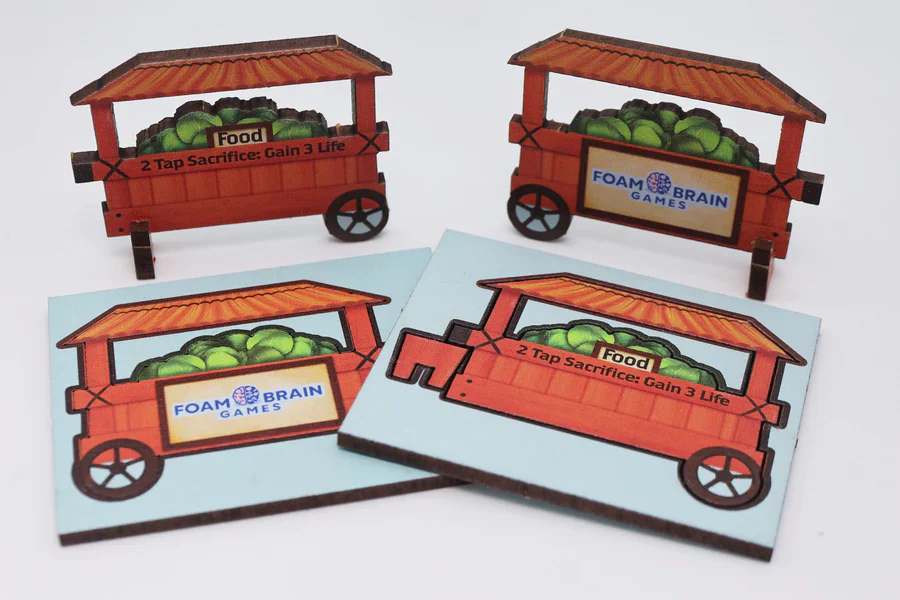 Foam Brain Games: Cabbage Cart Token