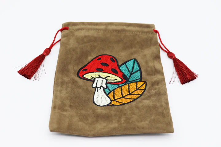Foam Brain Games: Dice Bag - Mushroom & Leaf - Image 2