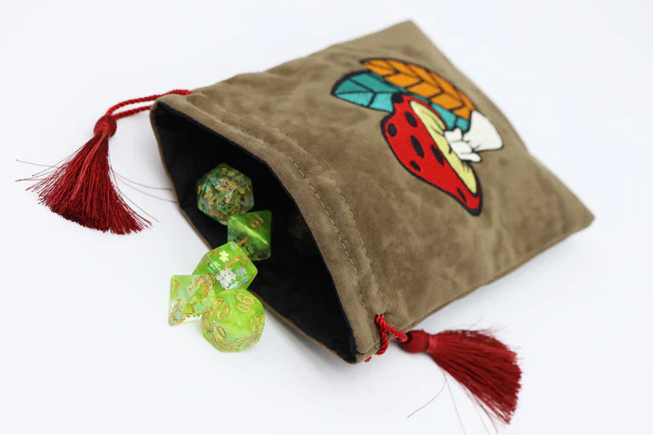 Foam Brain Games: Dice Bag - Mushroom & Leaf - Image 3