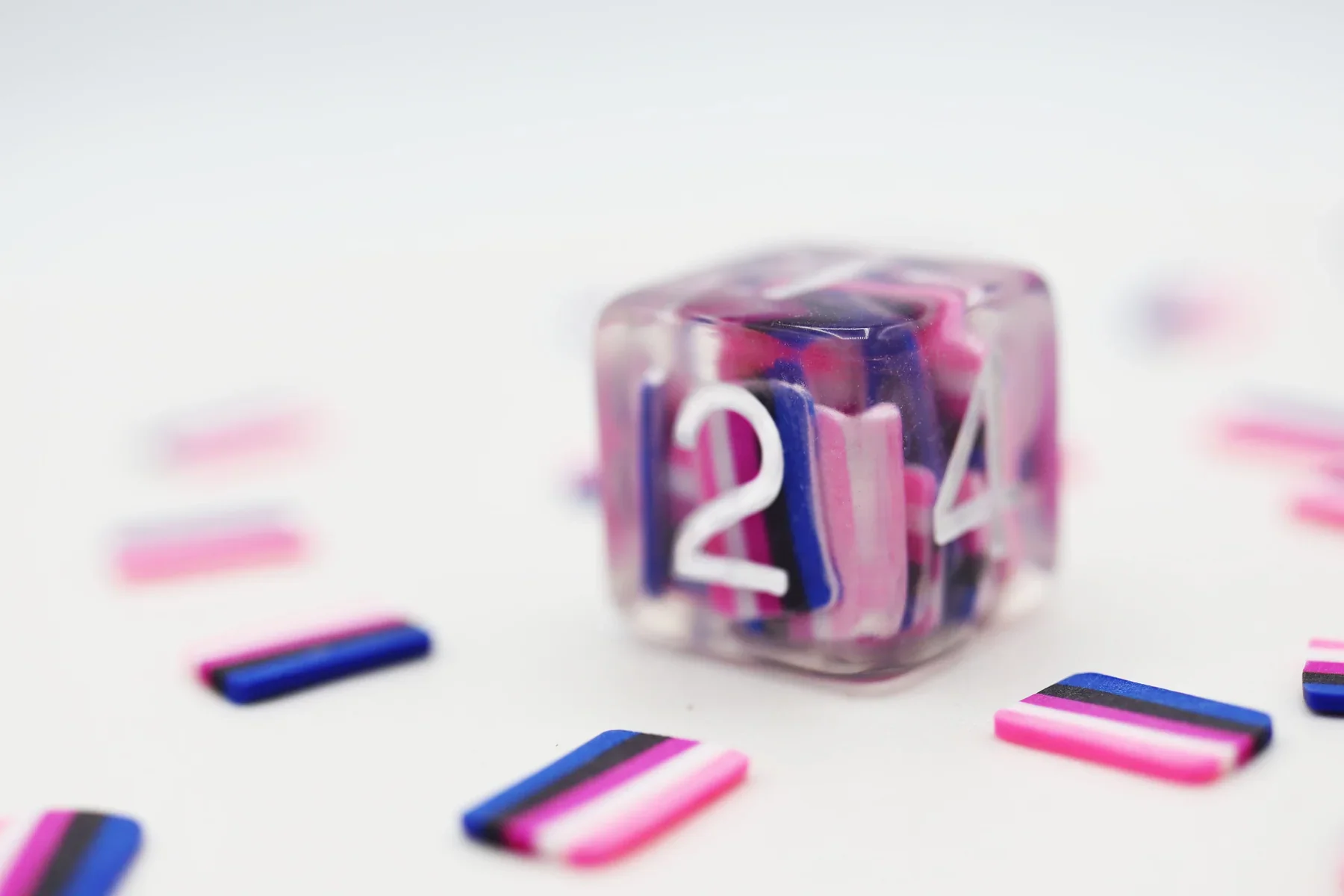 Foam Brain Games: Genderfluid Pride Flag RPG Dice Set - Image 4