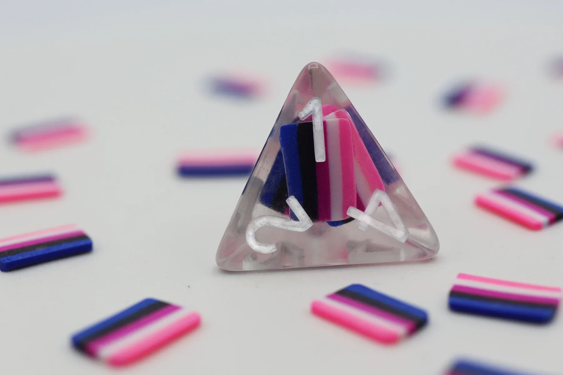 Foam Brain Games: Genderfluid Pride Flag RPG Dice Set - Image 6