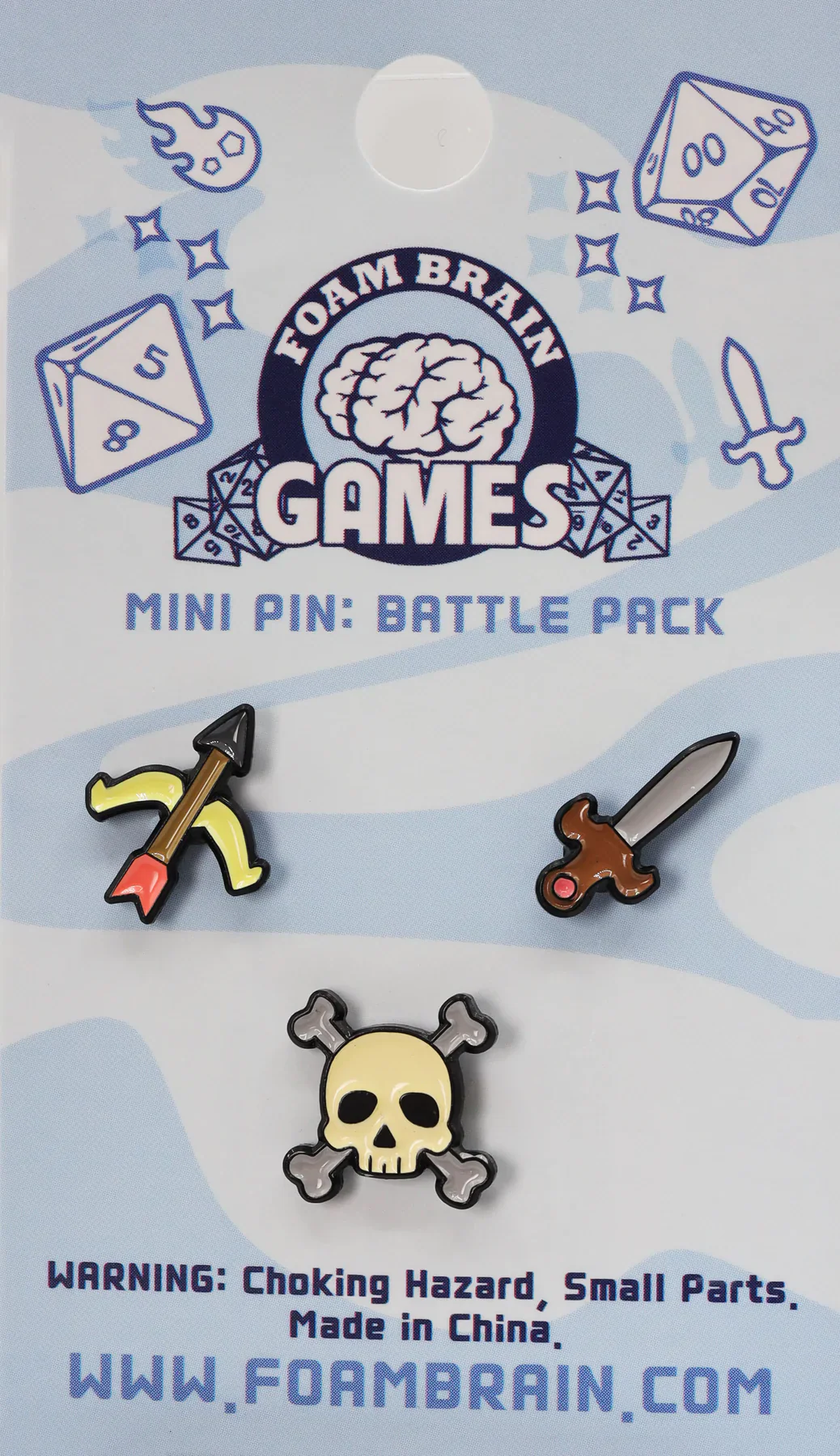 Foam Brain Games: Mini Pins - Battle Pack