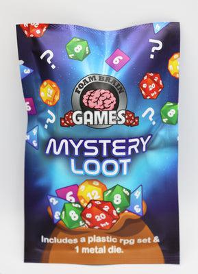 Foam Brain Games: Mystery Loot - RPG Dice Set and Bonus Metal Die