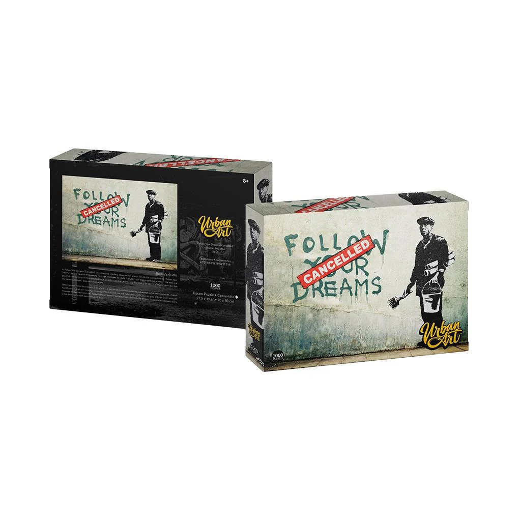 Follow Your Dreams - Banksy Urban Art Graffiti 1000-Piece Puzzle