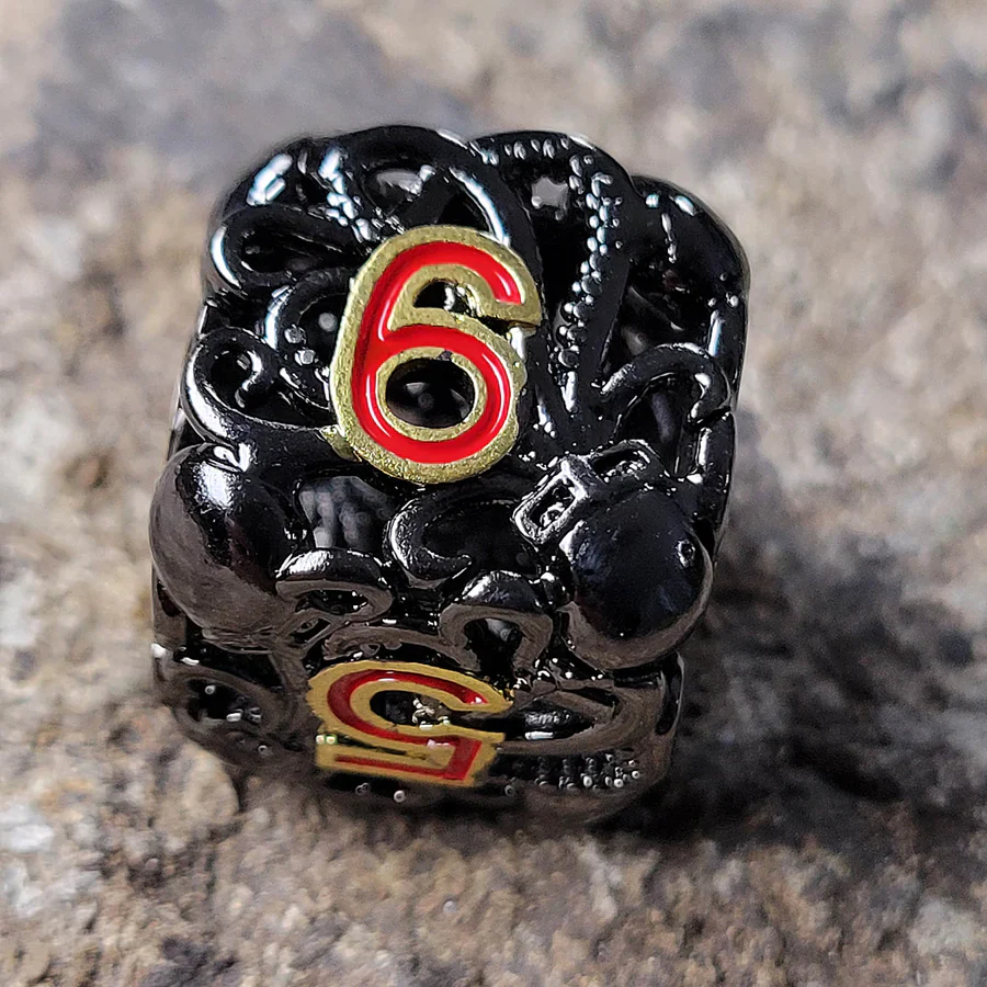 Forged Gaming: Fathomless Fate Black Hollow Metal RPG Dice Set - Image 3