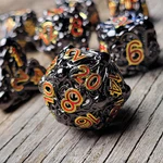Forged Gaming: Fathomless Fate Black Hollow Metal RPG Dice Set - Image 4