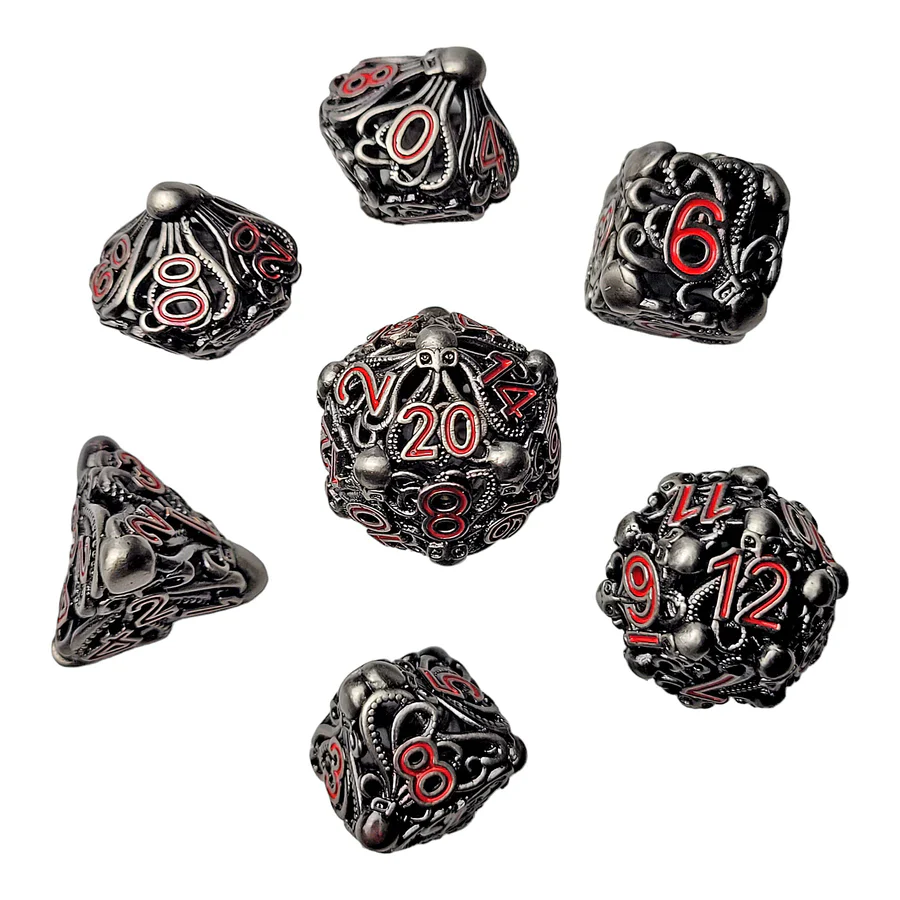 Forged Gaming: Fathomless Fate Hollow Metal RPG Dice Set - Image 3