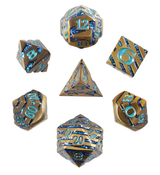 Forged Gaming: Ink-U-Bus - Banded Metal RPG Dice Set (7) - Image 2