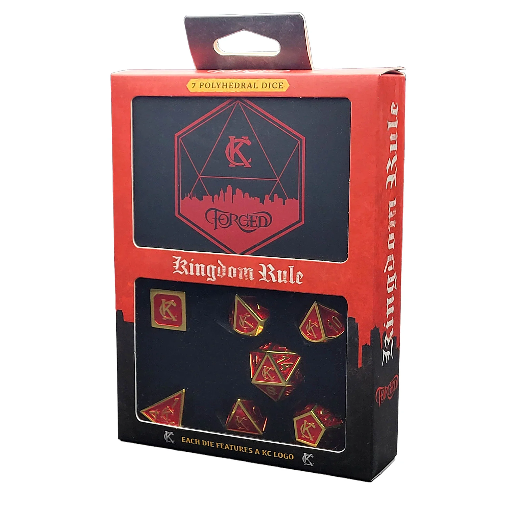 Forged Gaming: Kingdom Rule - Kansas City - Metal RPG Dice Set - Image 2