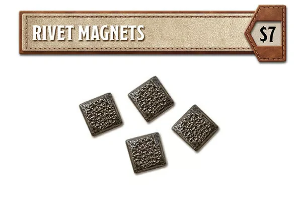 Forged Gaming: Ultimate Game Master Screen - Rivet Magnet 4 Pack