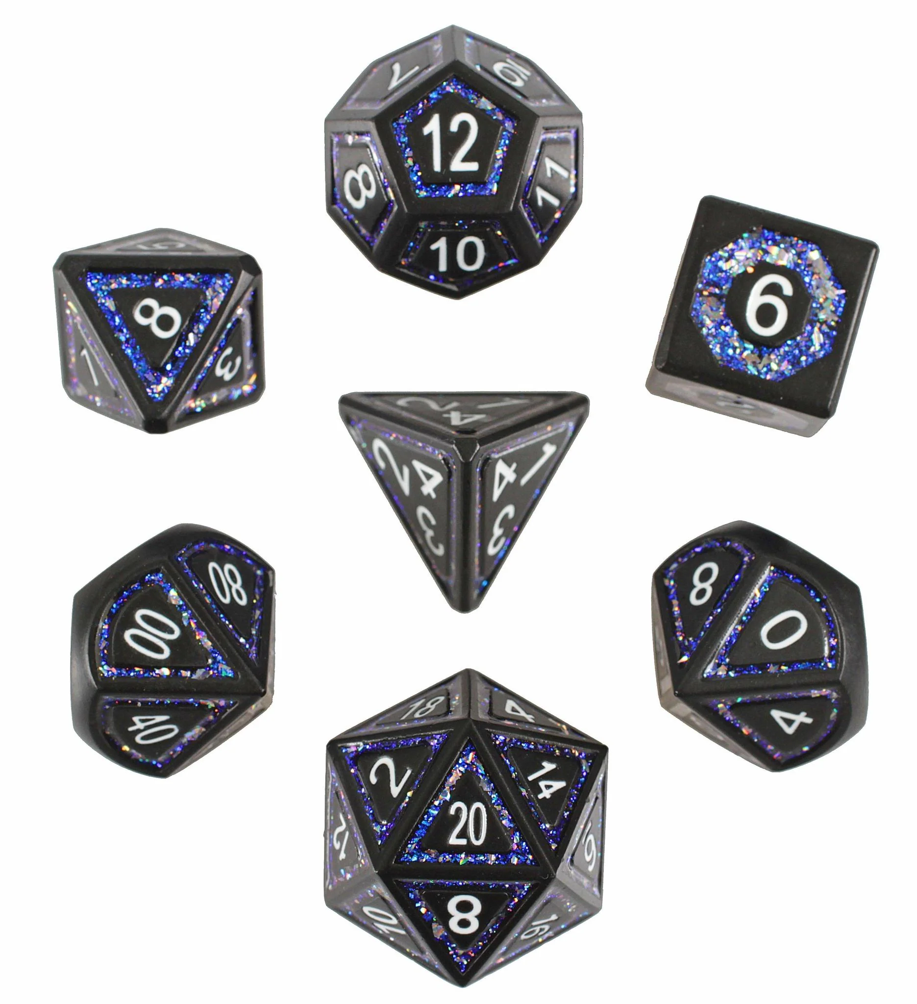 Forged Gaming: Underdark Glimmer - 7 Set of Metal Dice