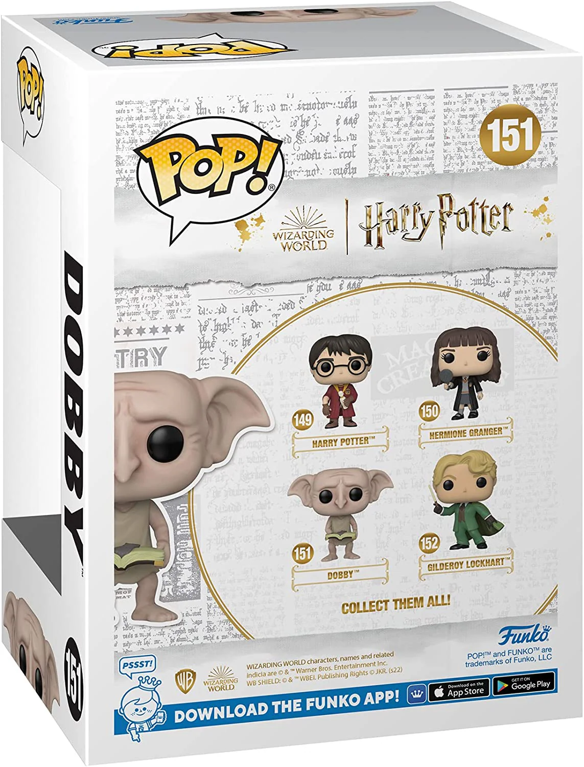 Funko Pop! Harry Potter: Chamber of Secrets - Dobby (#151) - Image 3
