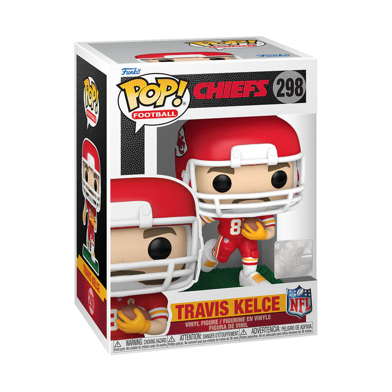 Funko Pop! Sports: NFL - Travis Kelce (Running) (Red and White Uniform) - Image 2