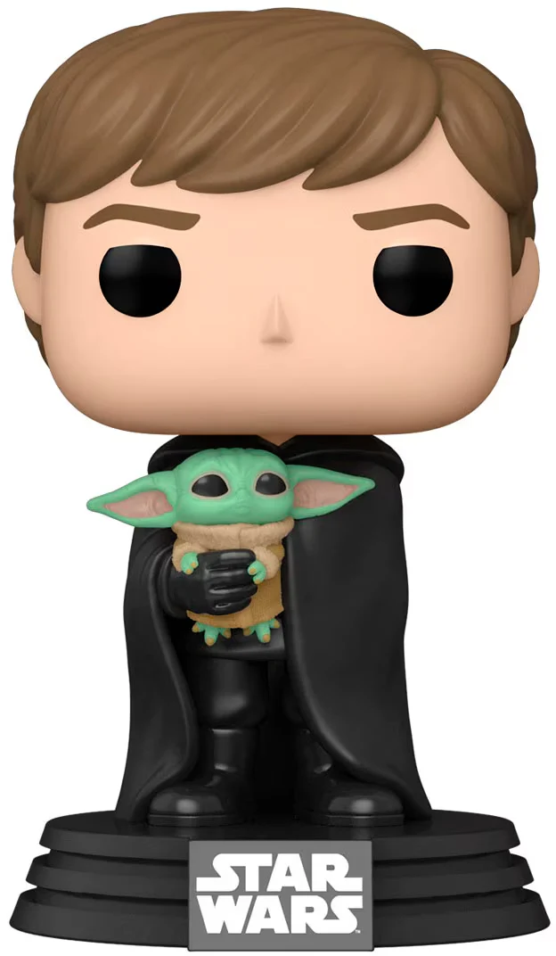 Funko Pop! Star Wars: Mandalorian - Luke Skywalker with Grogu (#482) - Image 2