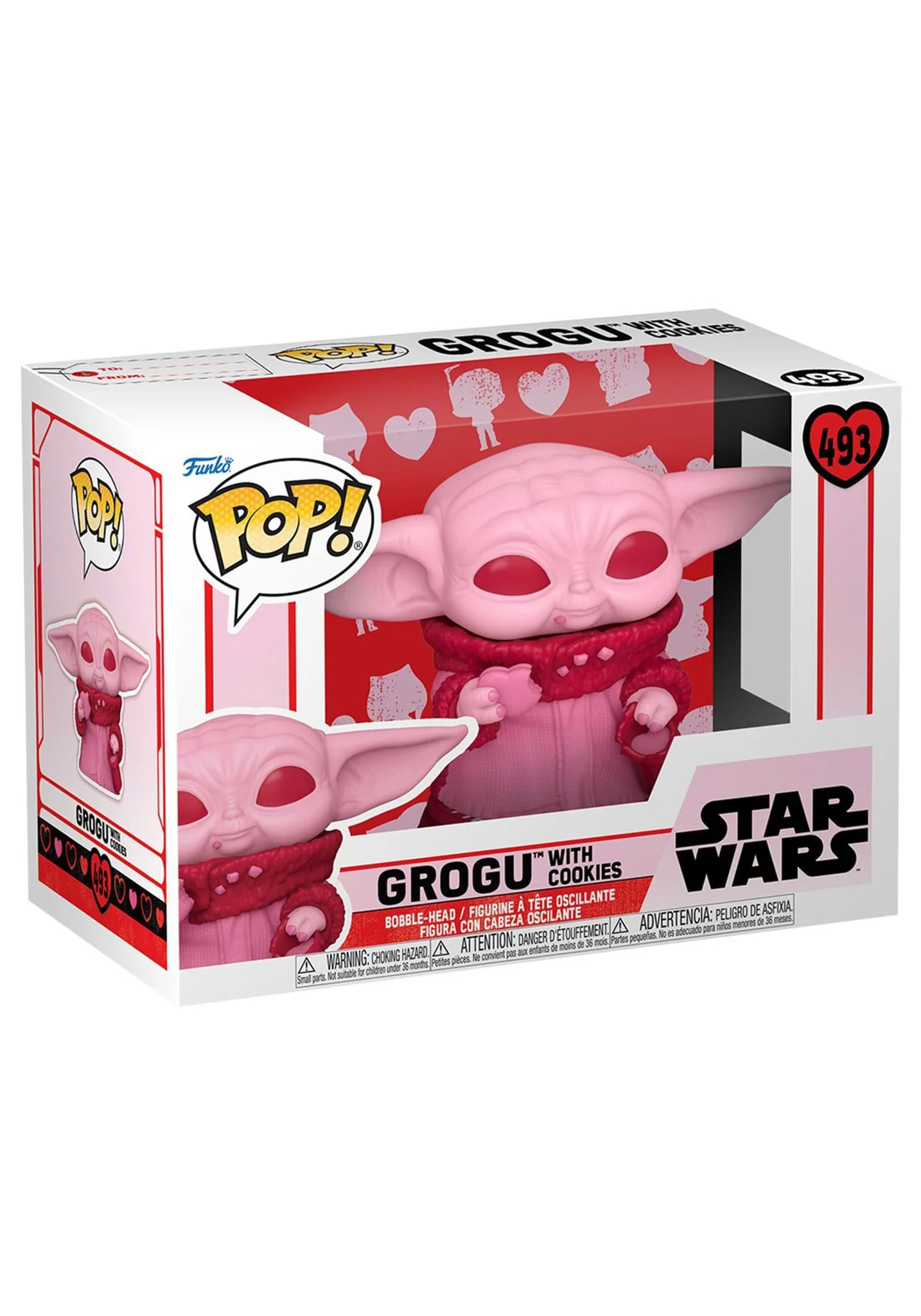 Funko Pop! Star Wars: Valentine's Day S2 - Grogu with Cookies (#493)
