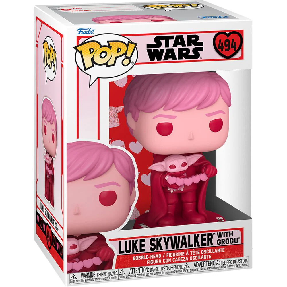 Funko Pop! Star Wars: Valentine's Day S2 - Luke & Grogu (#494)