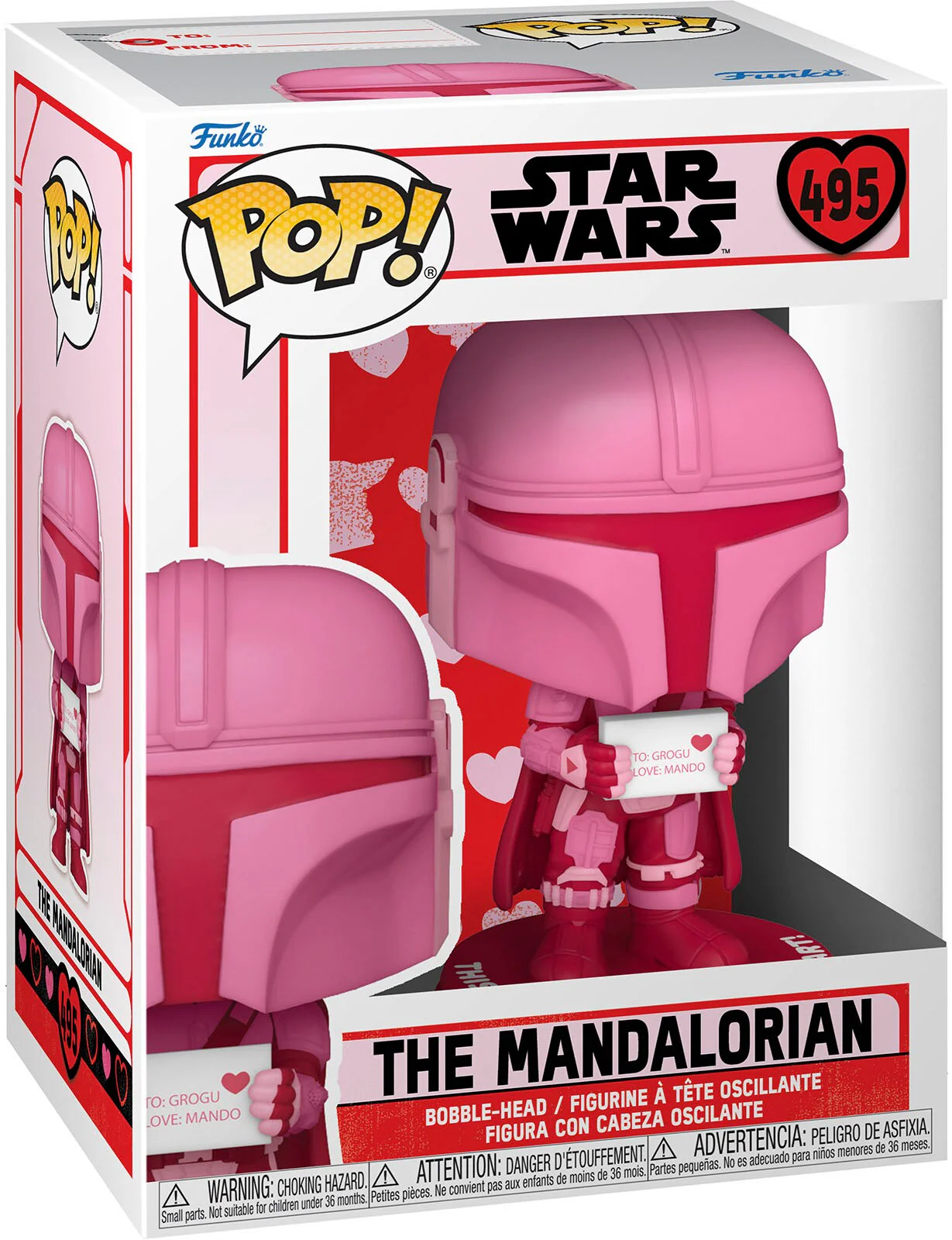 Funko Pop! Star Wars: Valentine's Day S2 - Mandalorian (#495)