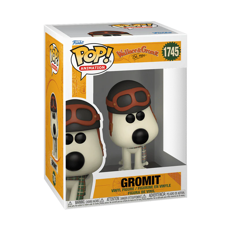 Funko Pop! Wallace & Gromit - Gromit with Aviation Hat (#1745)