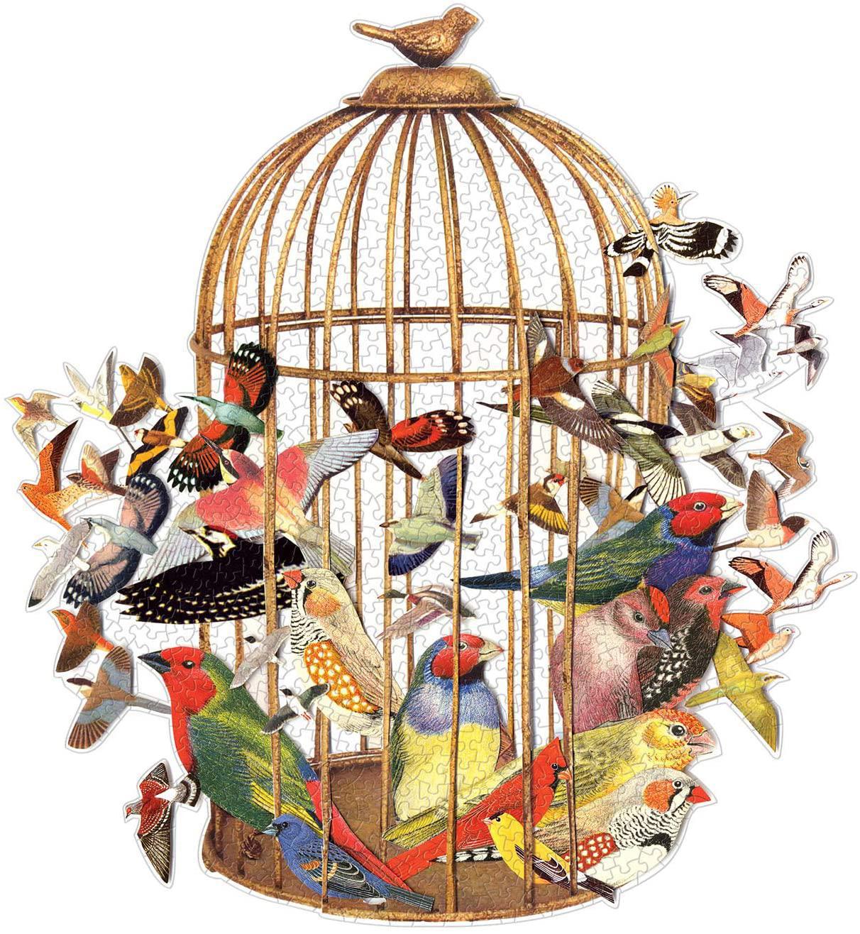 Galison Puzzles: Bouquet of Birds - 750 Piece Shaped Puzzle - Image 2