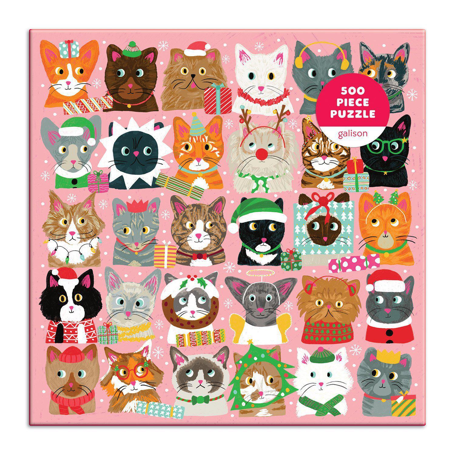 Galison Puzzles: Festive Furballs - 500 Piece Puzzle - Image 2