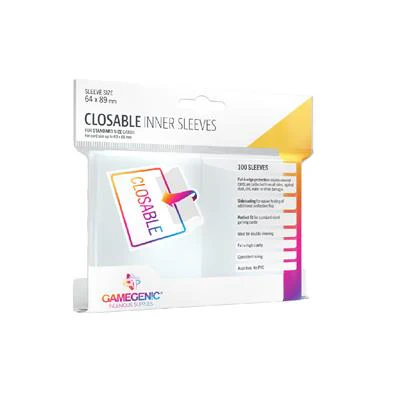 Gamegenic: Closable Inner Sleeves - 64mm x 89mm (100)