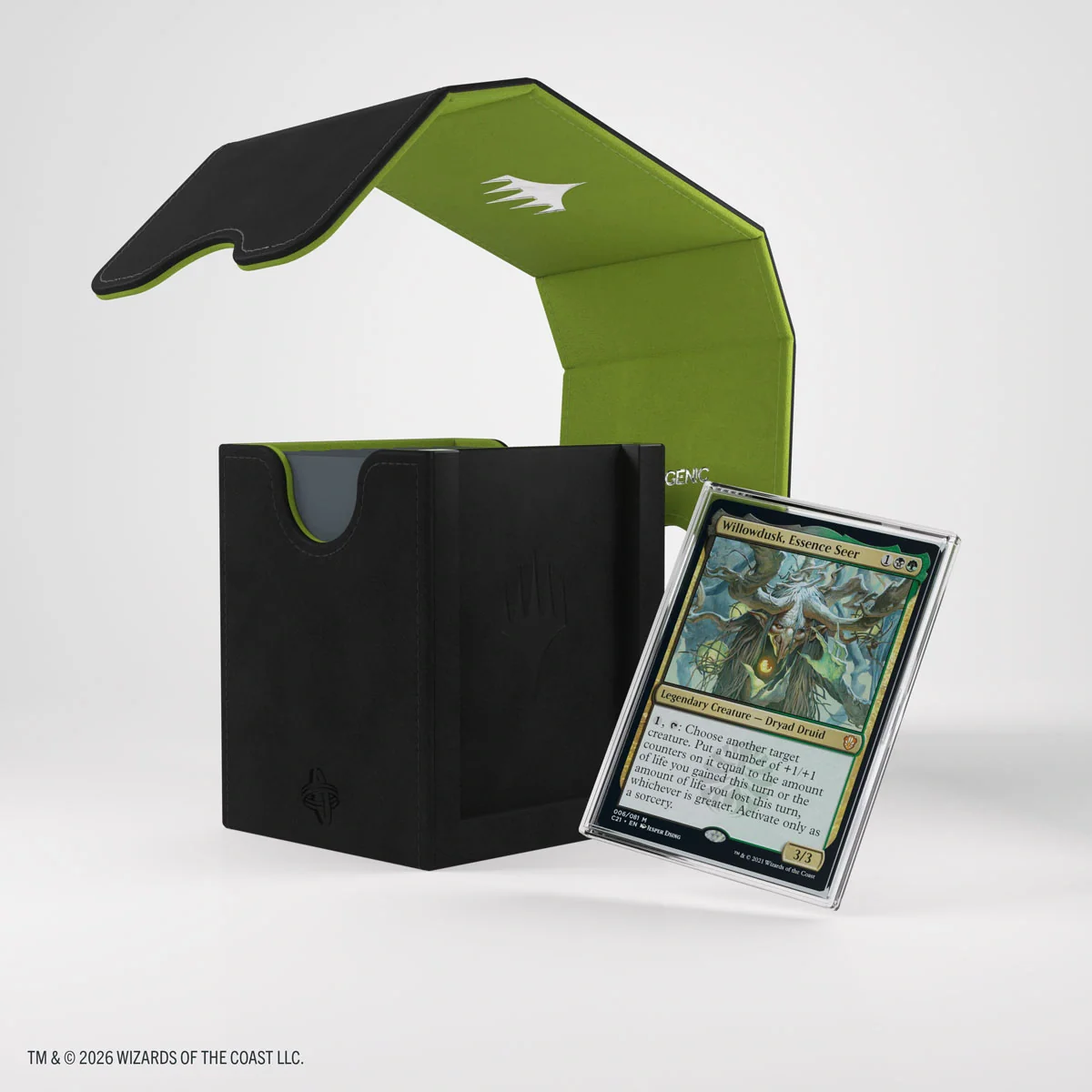 Gamegenic: Magic: The Gathering - Secrets of Strixhaven - Squire PLUS 100+ XL - Black/Green - Image 14