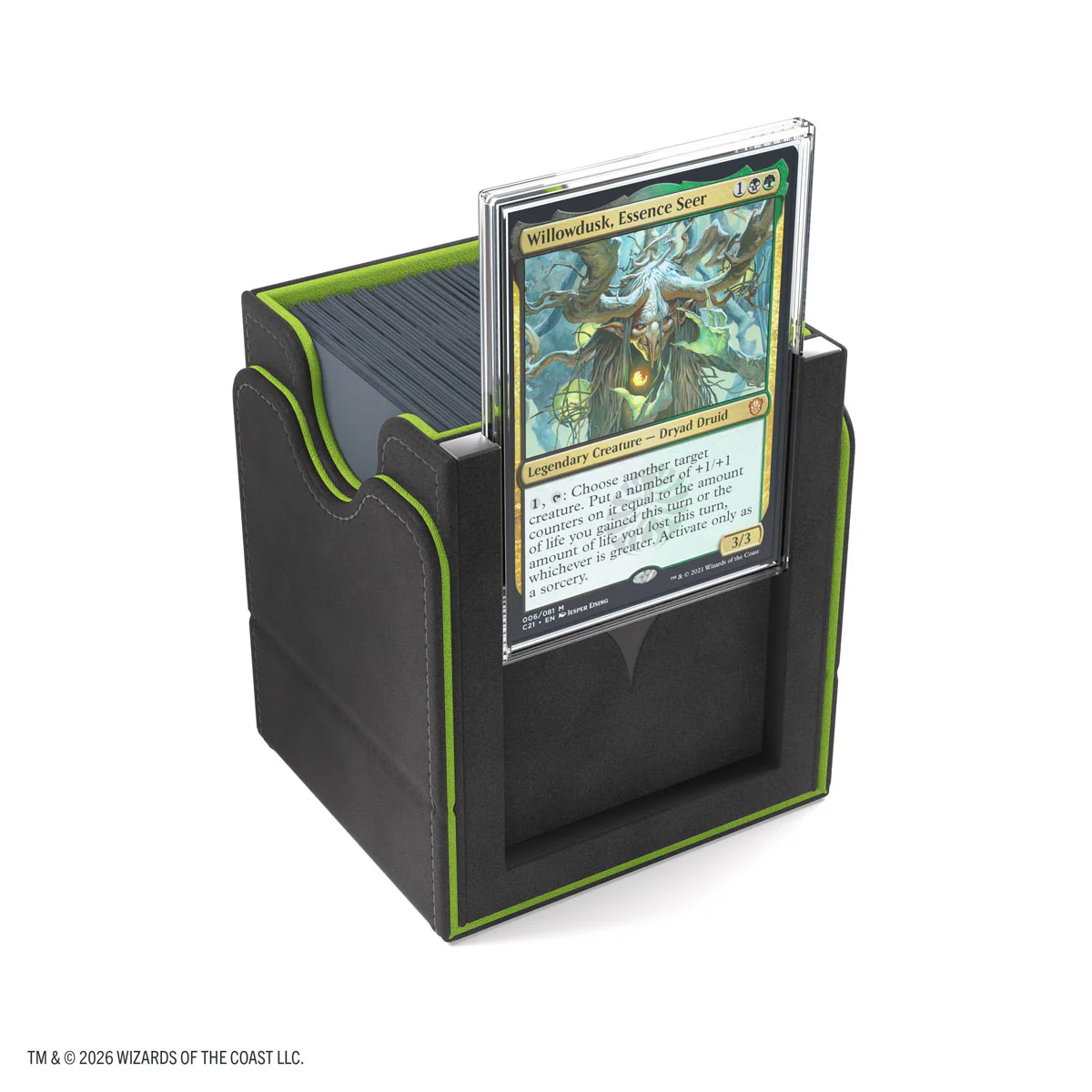Gamegenic: Magic: The Gathering - Secrets of Strixhaven - Squire PLUS 100+ XL - Black/Green - Image 9