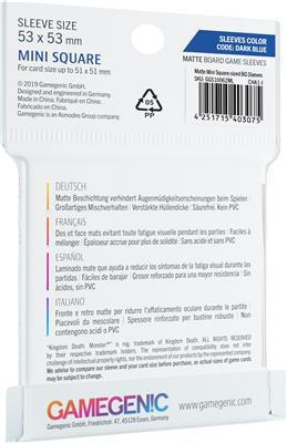 GameGenic: MATTE Board Game Sleeves - 53x 53mm Mini-Square Sized (50) (GGS10062) - Image 2