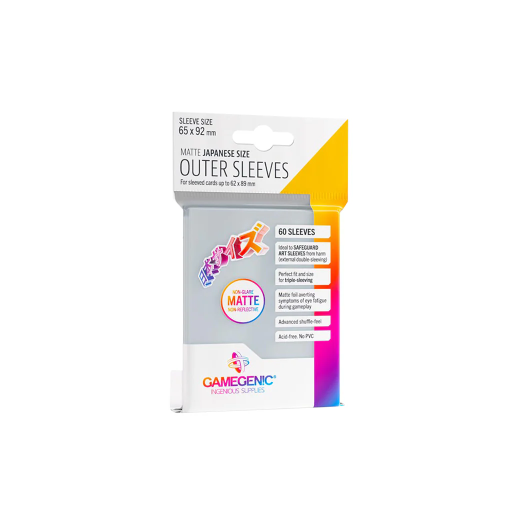 Gamegenic: MATTE Japanese Size Outer Sleeves 62 x 89 mm